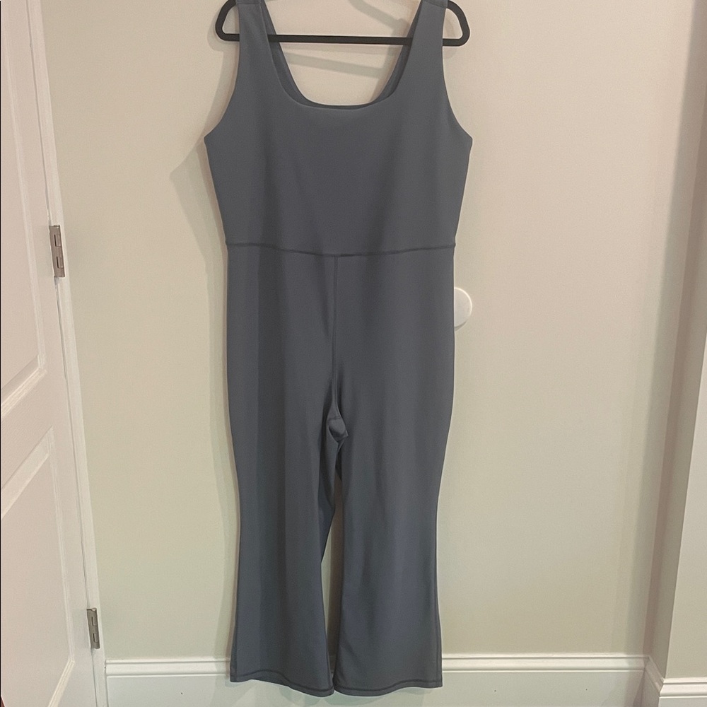 Old Navy Active Powersoft Flare Jumpsuit Blue 2X Go-Dry